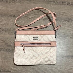 Nine West Blush Pink Patterned Crossbody Bag